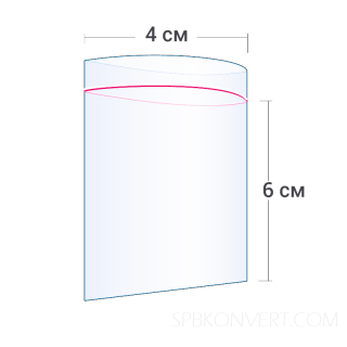 ПАКЕТ ГРИППЕР ZIP-LOCK 4*6 см, 50 микрон ZIP01