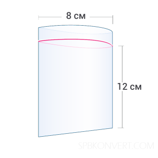 ГРИППЕР С ЗАМКОМ ZIP-LOCK для метизов 8*12 см, плотность 80 мкм ZIP8/12/80