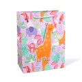 Пакет подарочный с ручками, "Милые животные 3D", 23х18х10см, глиттер, бумага, 4 дизайна 2020