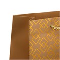 Пакет подарочный с ручками, "Ромбы", 32х26х12см, золотое тиснение, бумага, 4 цвета 2036