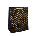 Пакет подарочный с ручками, "Золото", 32х26х12см, золотое тиснение, бумага, 2 цвета 2037