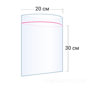 ГРИППЕР С ЗАМКОМ ZIP-LOCK 20*30 см, плотность 80 мкм ZIP20/30/80